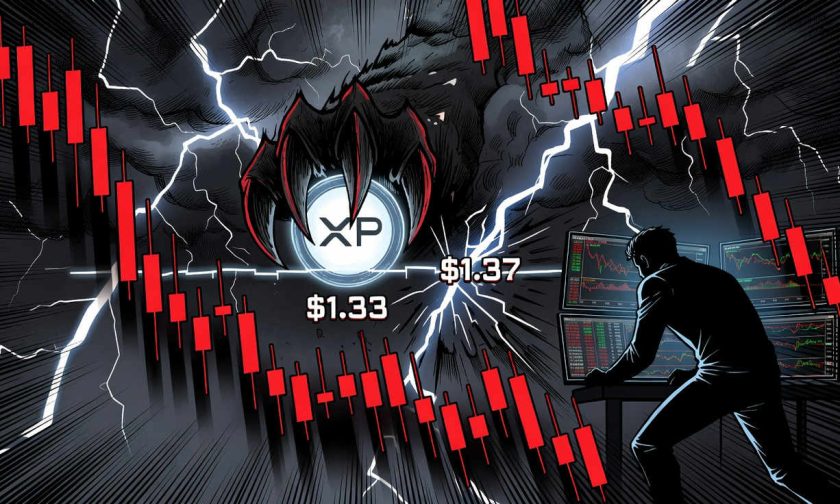 xrp cae 2,85% en 24 horas ante presión vendedora