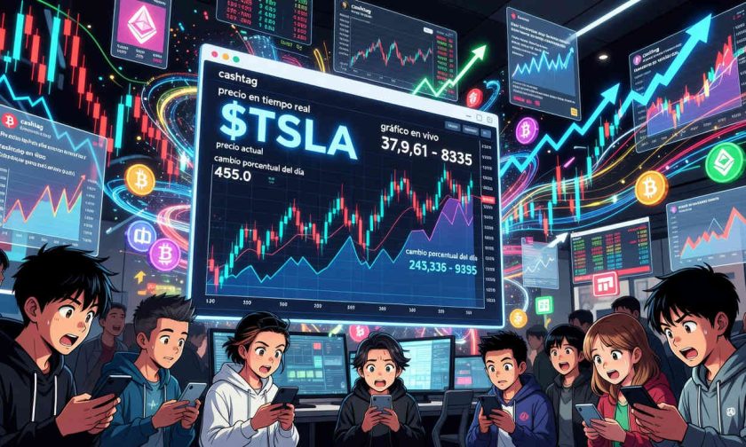 x integra gráficos bursátiles en vivo y precios en tiempo real a sus cashtags