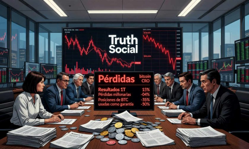 trump media registra pérdidas trimestrales por usd $405,9 millones tras bajas en bitcoin y cro