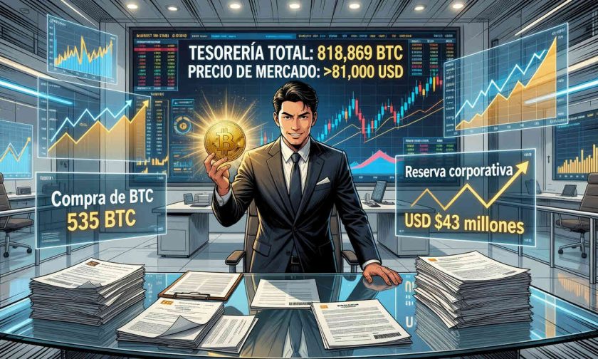 strategy compra 535 btc por usd $43 millones tras contemplar posibles ventas de bitcoin