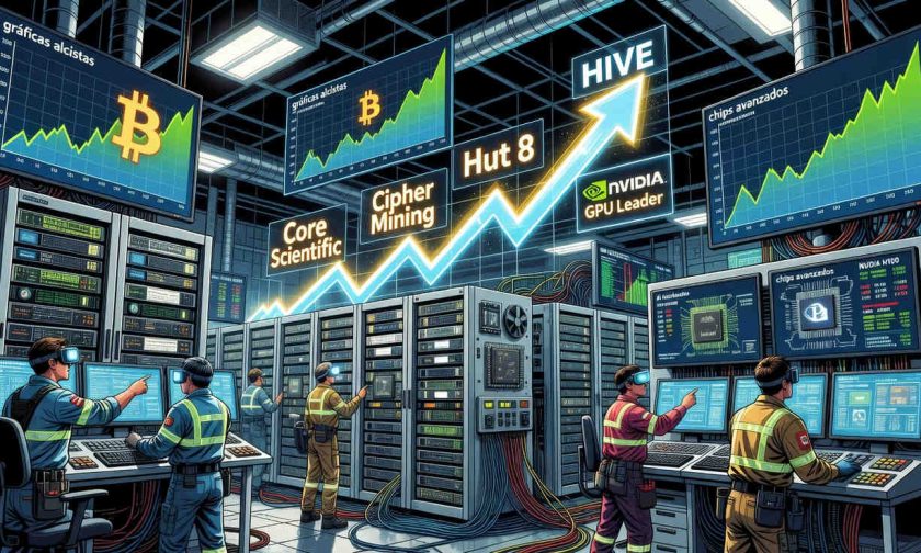 acciones de mineras bitcoin suben tras resultados récord de nvidia