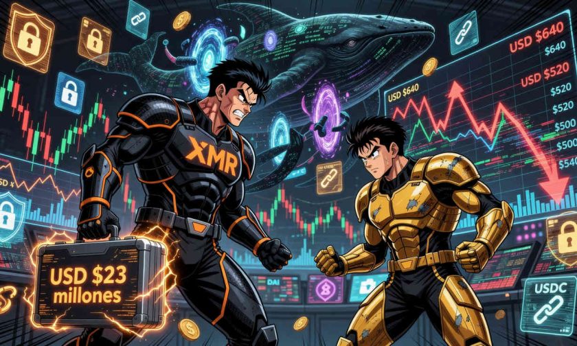 monero salta por compra misteriosa de usd $23 millones mientras zcash pierde impulso