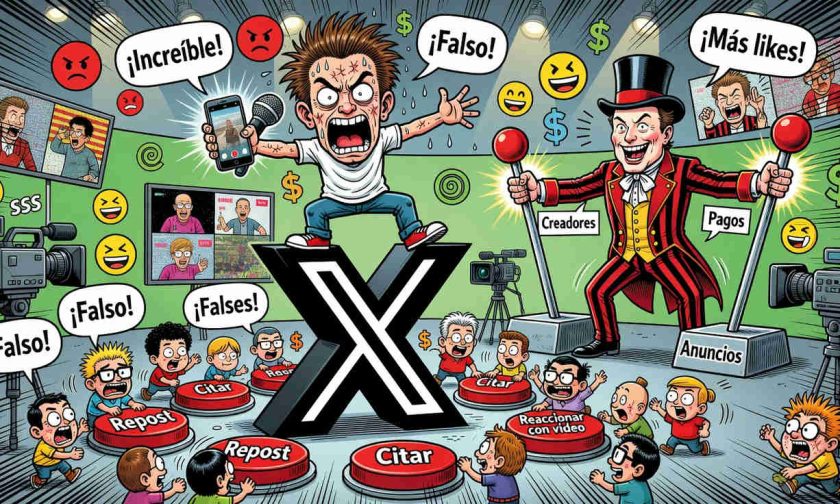 x de elon musk apuesta por creadores con nueva función de reacciones en video