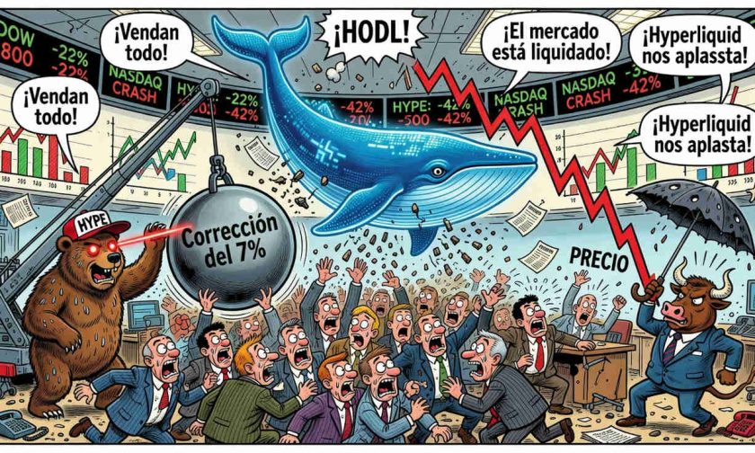 hyperliquid (hype) se desploma un 22% en siete días: el mercado cuestiona su valoración récord