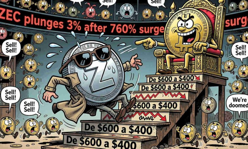 zcash ($zec) se desploma un 3 % y pone a prueba el soporte de los $400