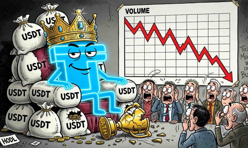 tron ($trx) navega aguas bajas mientras el volumen se desploma un 33% — ¿se aproxima un quiebre?