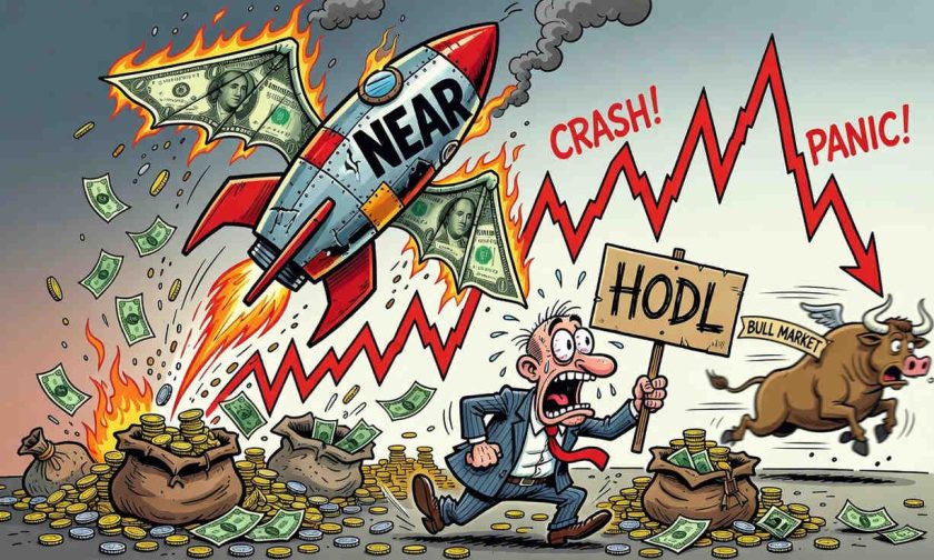 near se desploma un 5% tras rally mensual: ¿comienza la corrección?
